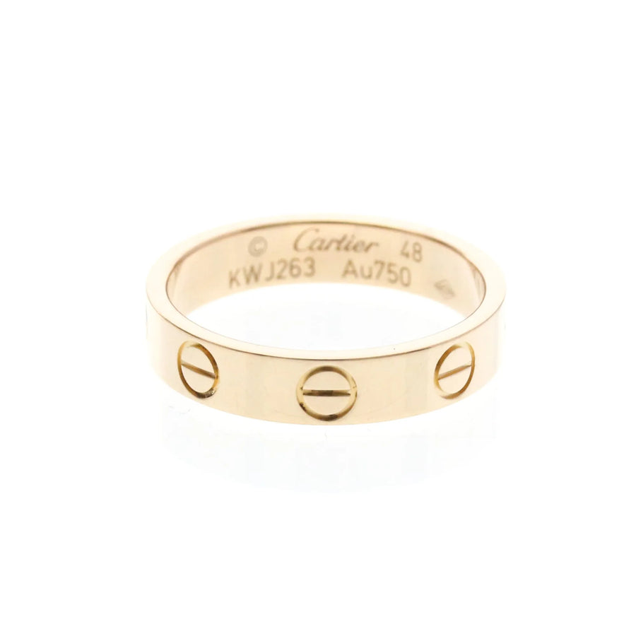 Cartier Love Wedding Band 18k Rose Gold Pink_gold Jewelry