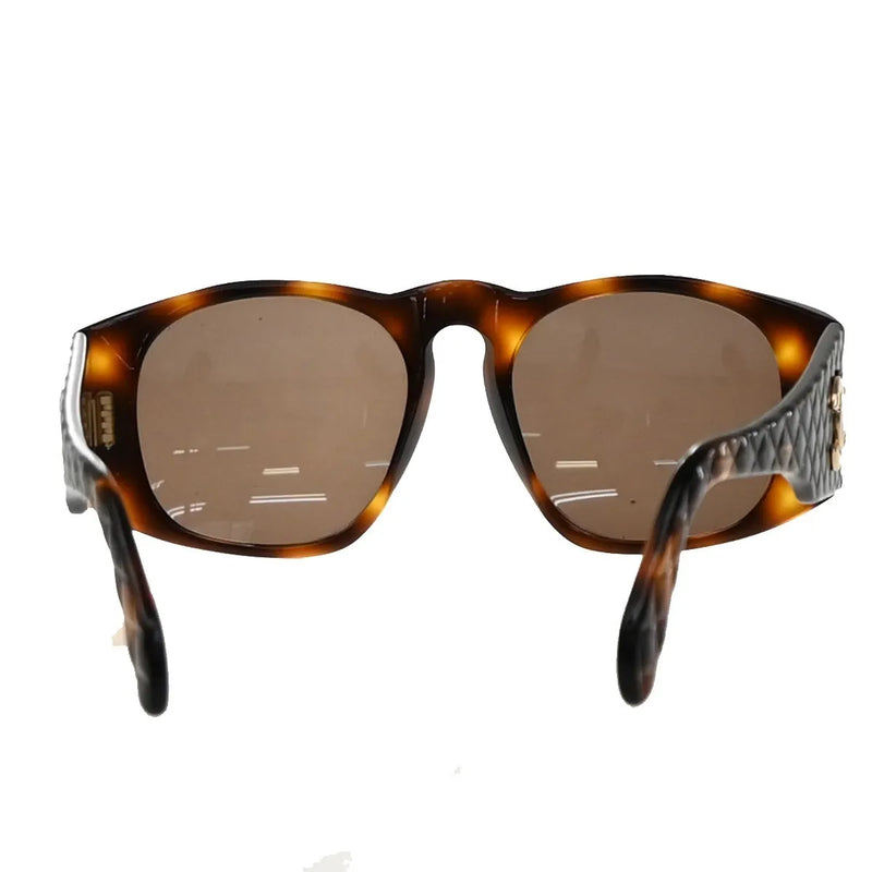 Chanel Cc Logo Matelasse Sunglasses Eye Wear Plastic Brown Accessory