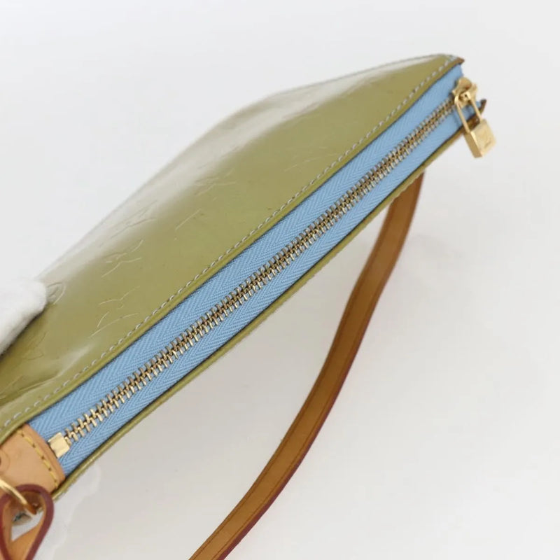 Louis Vuitton Lexington Pochette Monogram Vernis Blue Patent_leather Bag