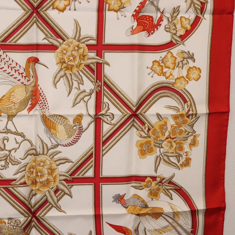 Hermes Carré 90 Silk Multicolor Red Accessory