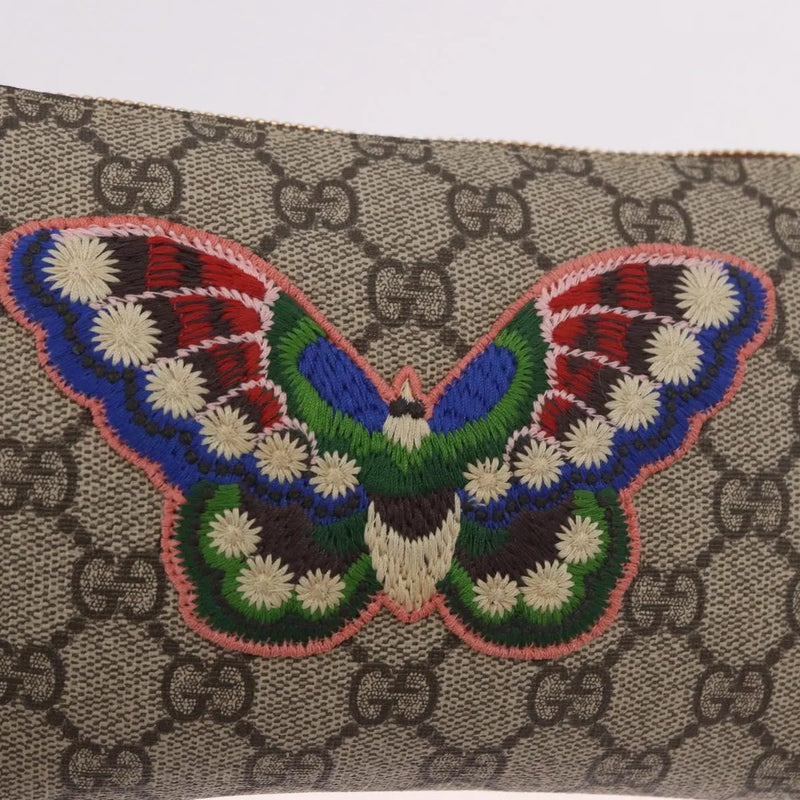 Gucci Pochette Gg Canvas Beige Pvc Bag