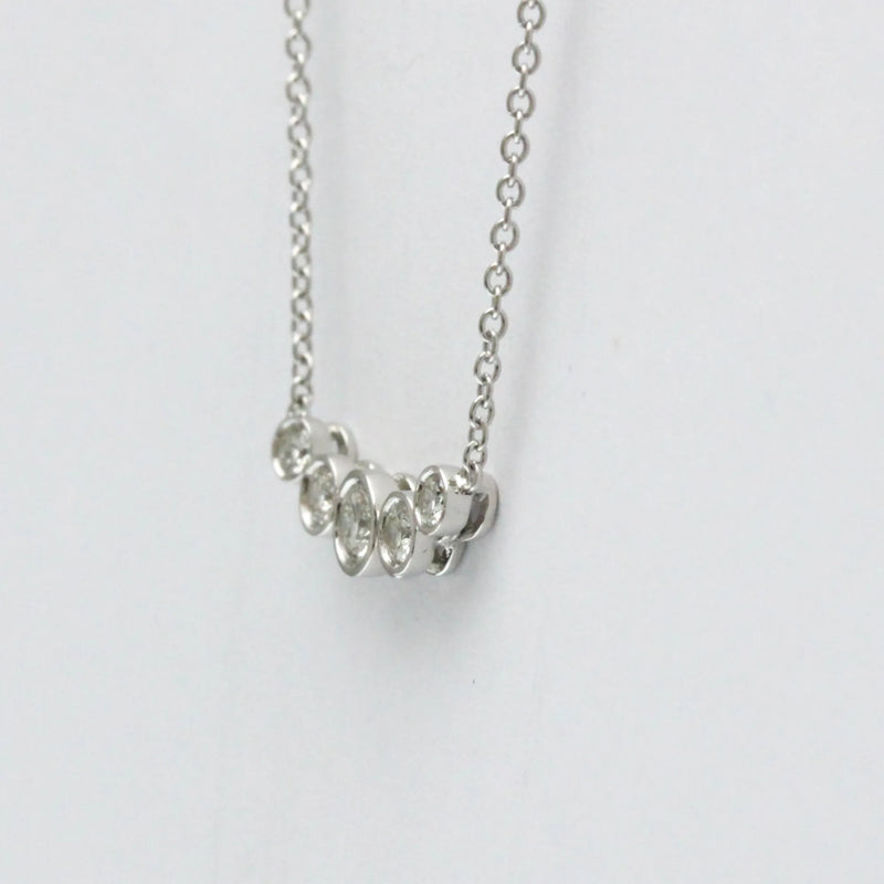 Tiffany & Co. Jazz Graduated Pendant Platinum And Diamonds Silver Jewelry
