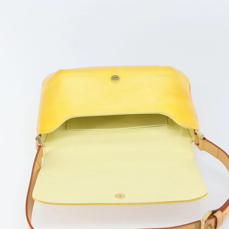 Louis Vuitton Thompson Street Monogram Vernis Yellow Patent_leather Bag