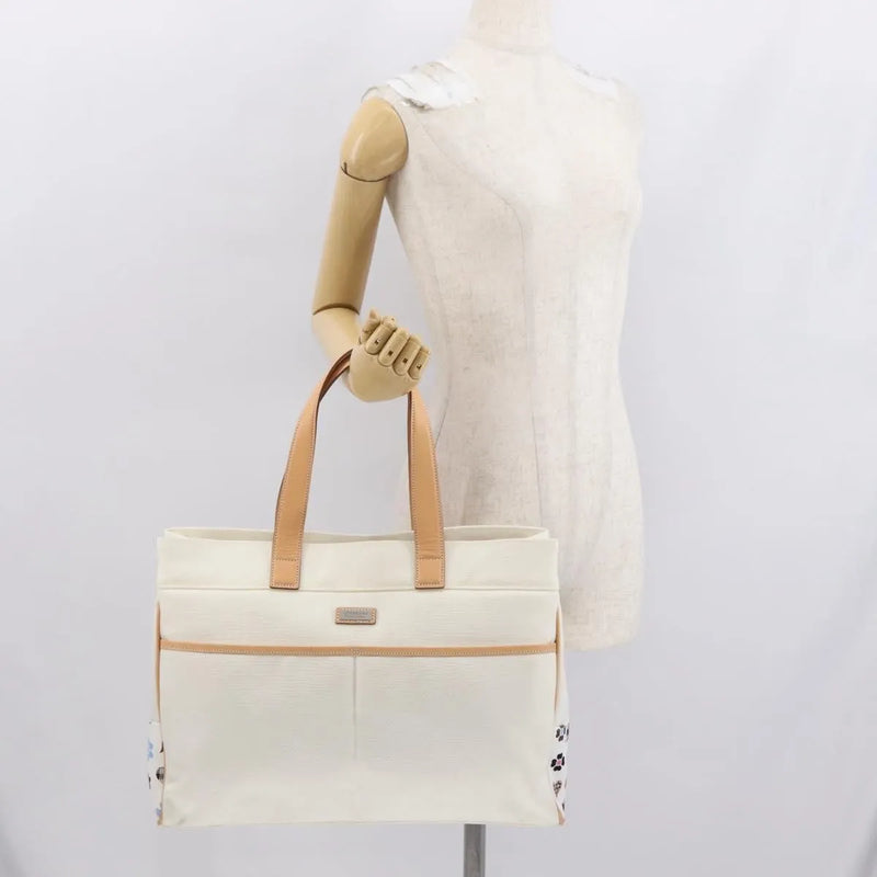 Burberry Black Label Canvas White Bag