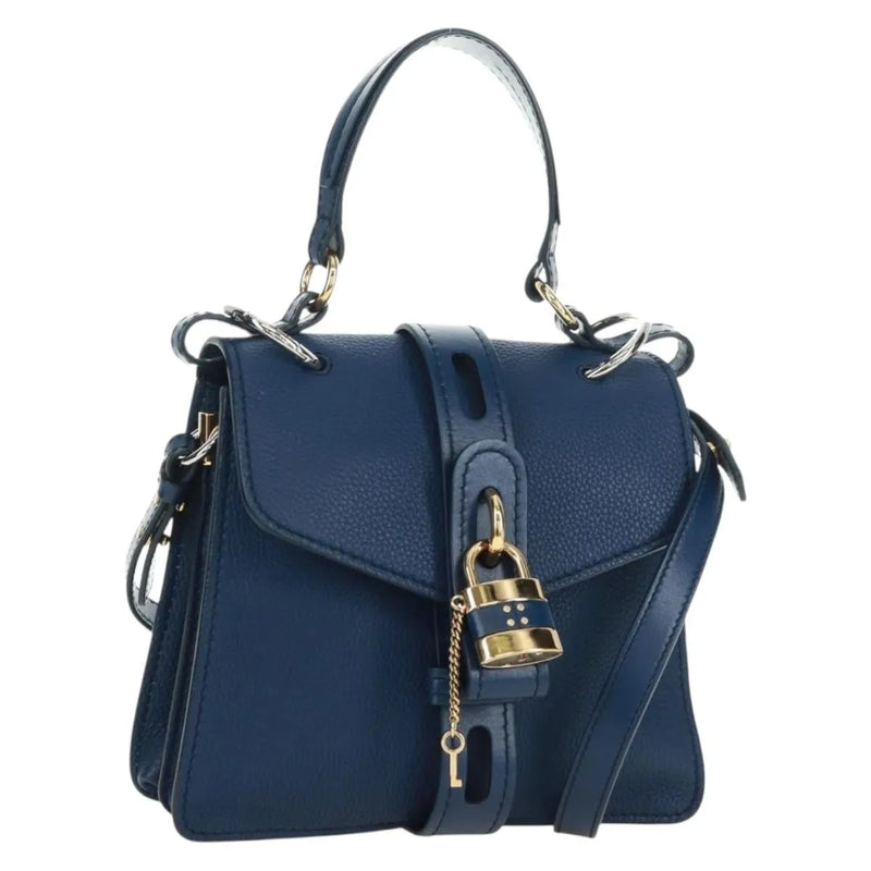 Chloe Aby Day Leather Blue Bag