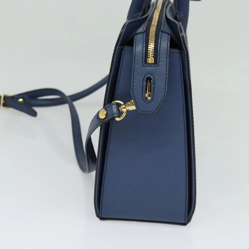 Mcm Vintage Leather Blue Bag
