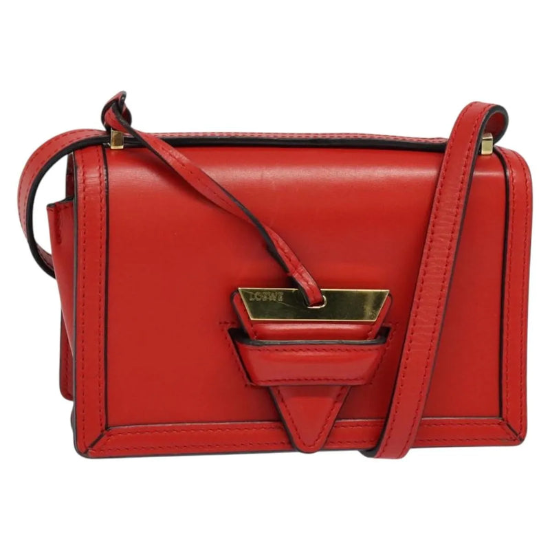 Loewe Barcelona Leather Red Bag