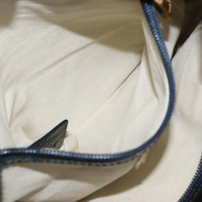 Bally Vintage Canvas Brown Bag