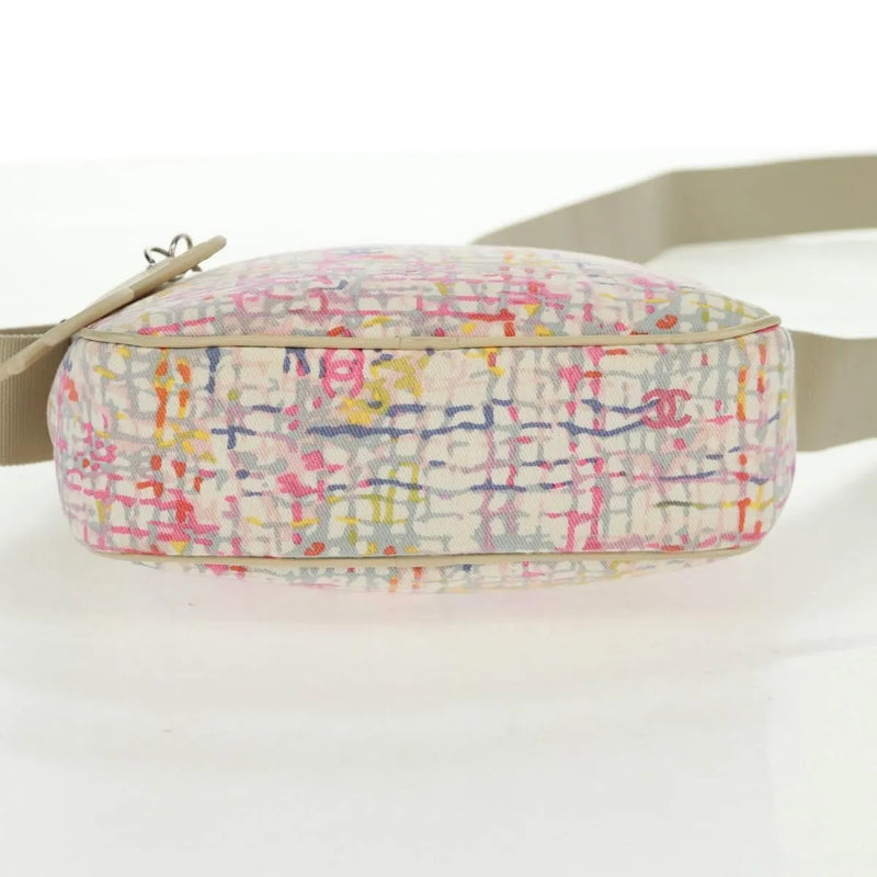 Chanel Vintage Clover Camera Printed Canvas Multicolour Bag