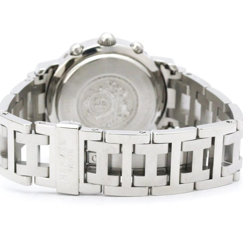 Hermes Clipper Chronograph Quartz Stainless Steel Watch
