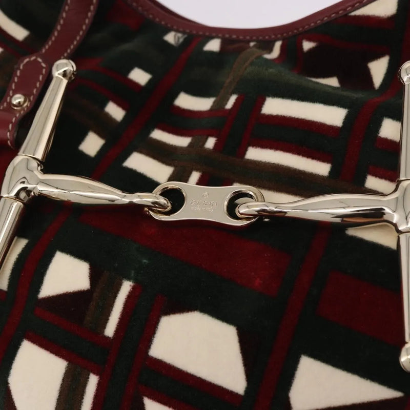 Gucci Vintage Jackie Shoulder Canvas And Leather Green Bag