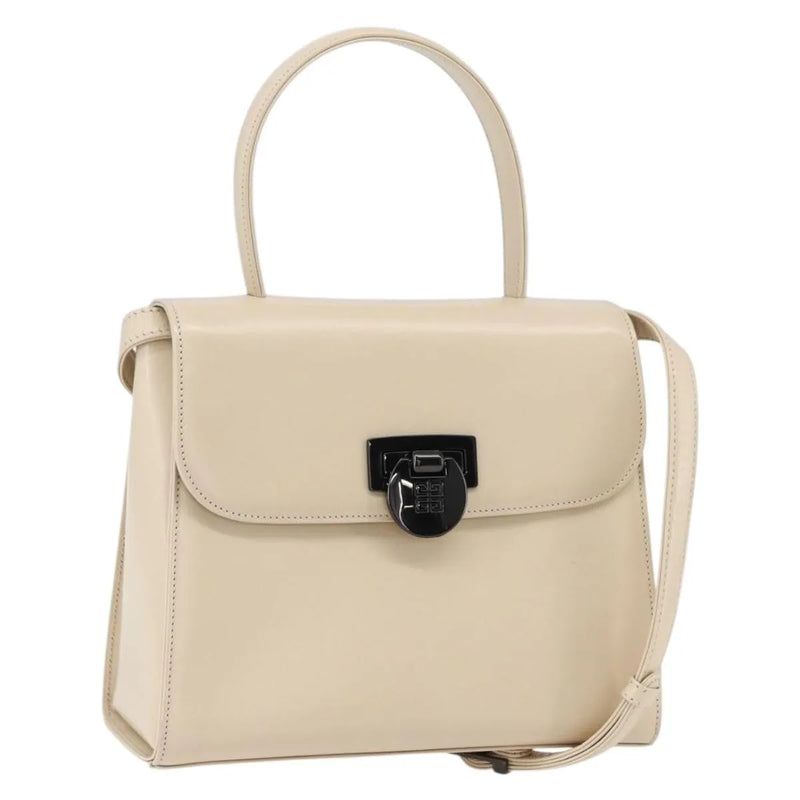 Givenchy Vintage 4g Leather Beige Bag