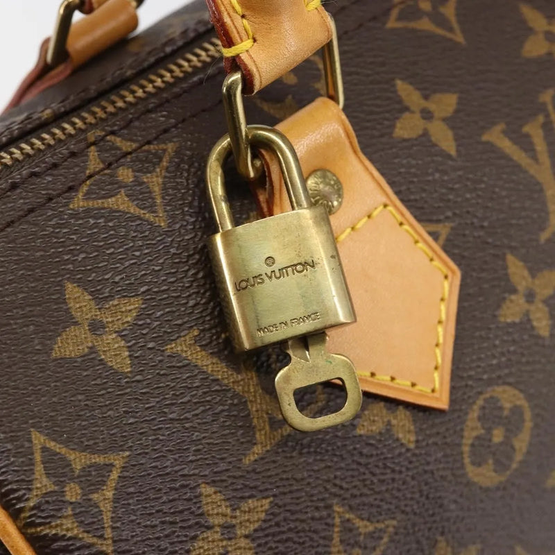 Louis Vuitton Speedy Monogram Canvas Neutral Bag