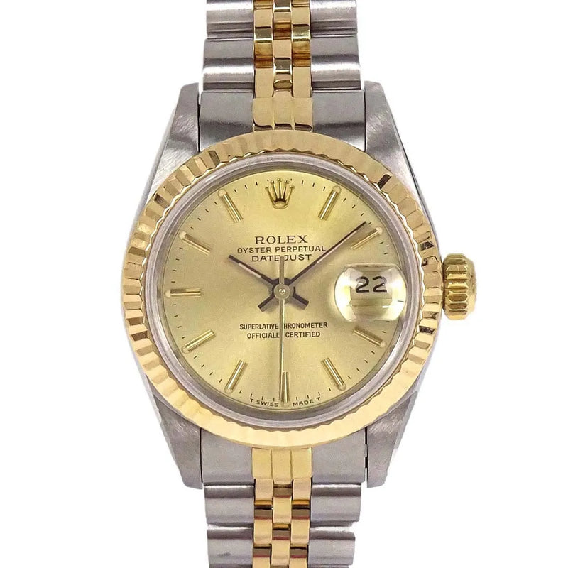 Rolex Oyster Perpetual Datejust Automatic Stainless Steel And Yellow Gold Watch