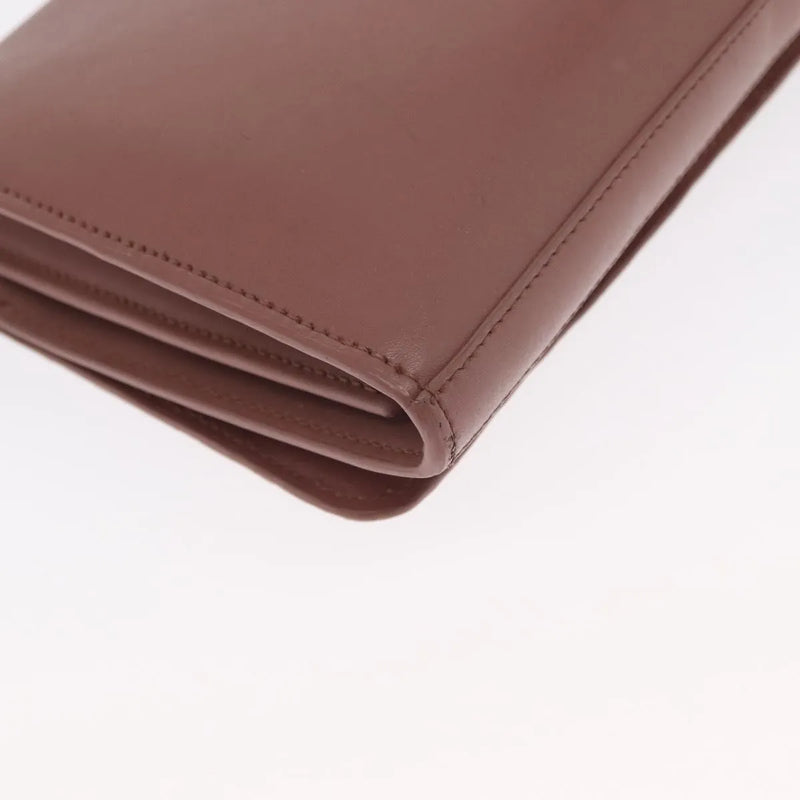 Fendi F Is Wallet On Chain Leather Pink Bag