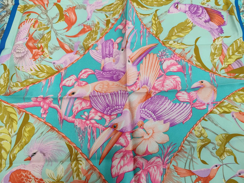 Hermes Carré 90 Silk Multicolor Multicolour Accessory