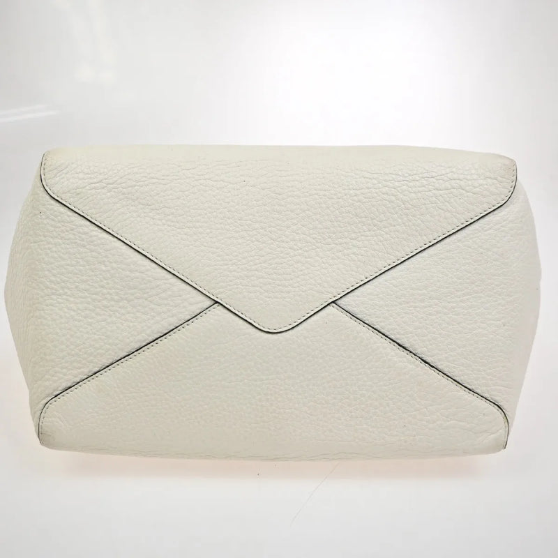 Prada Vintage Tote Leather White Bag