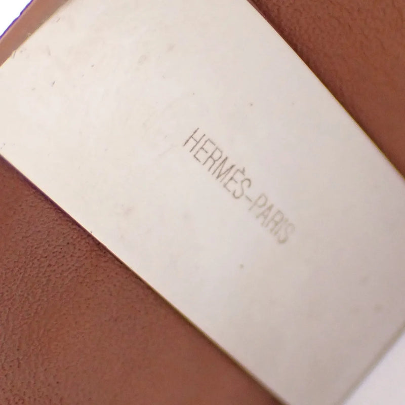 Hermes Collier De Chien Leather Orange Jewelry