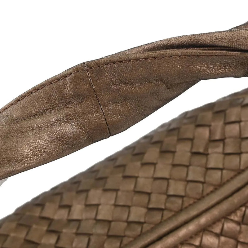 Bottega Veneta Intrecciato Leather Metallic Bag