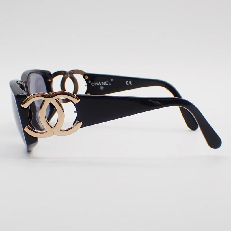 Chanel Logo Cc Plastic Black Accessory