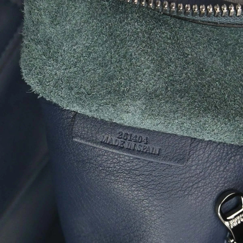 Loewe Amazona Nm Leather Navy Bag