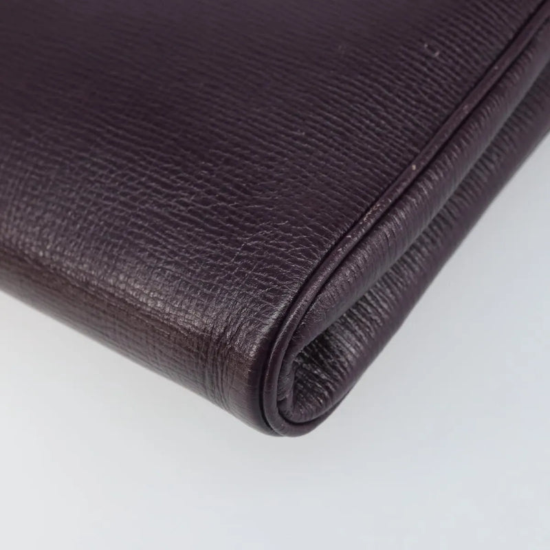 Celine Circle Logo Leather Purple Bag