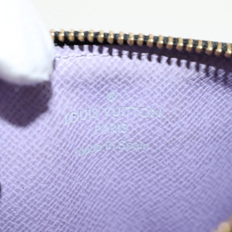 Louis Vuitton Pochette Clés Nm Monogram Multicolor Canvas Black Accessory