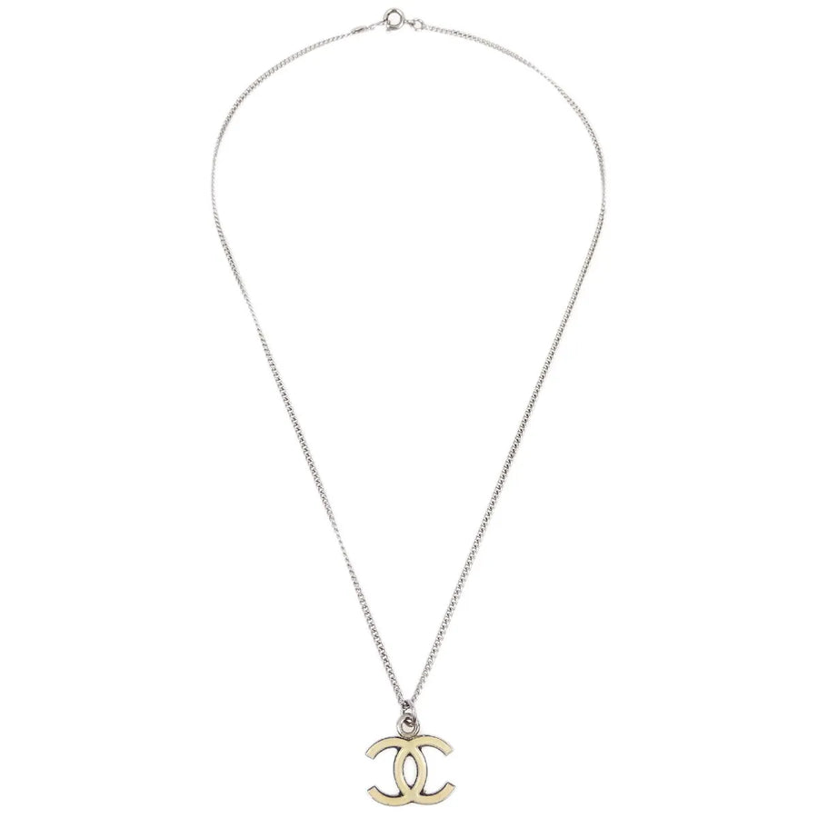 Chanel Cc Logo Pendant Metal Silver Silver_plated Jewelry
