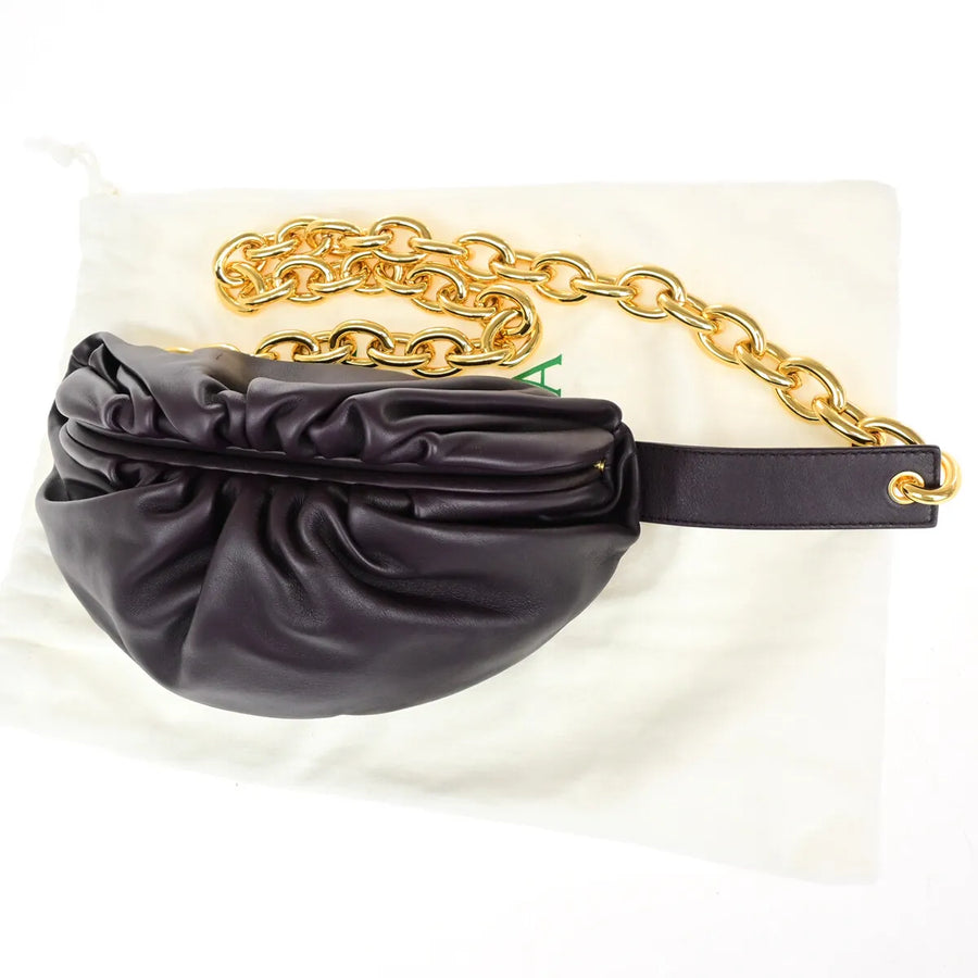 Bottega Veneta The Chain Leather Burgundy Bag