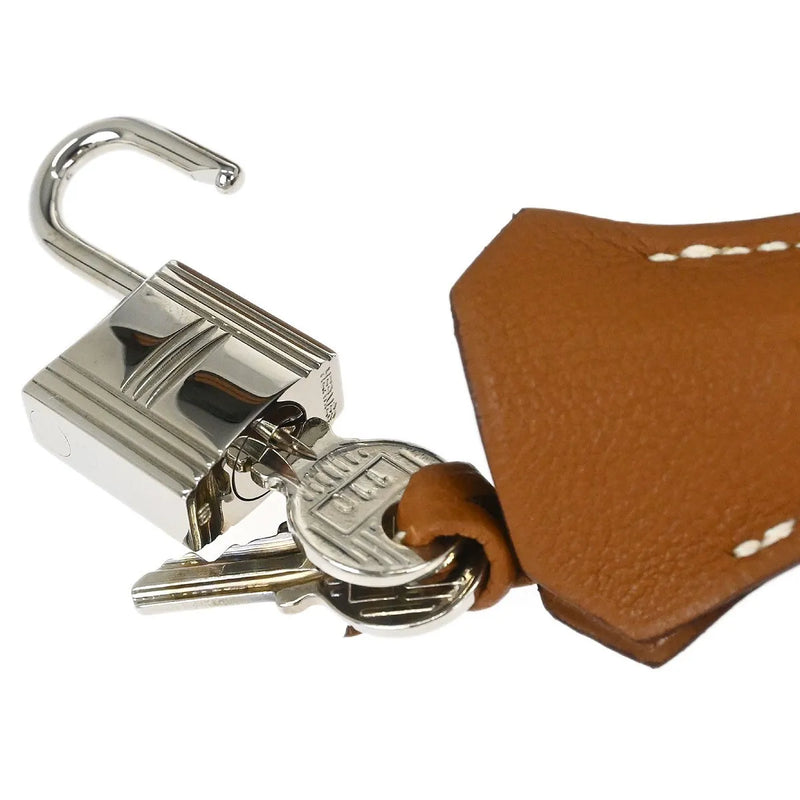 Hermes Kelly Brown Togo With Palladium Hardware Leather Bag