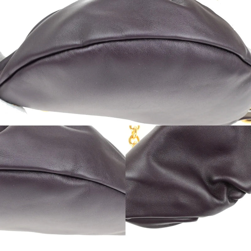 Bottega Veneta The Chain Leather Burgundy Bag