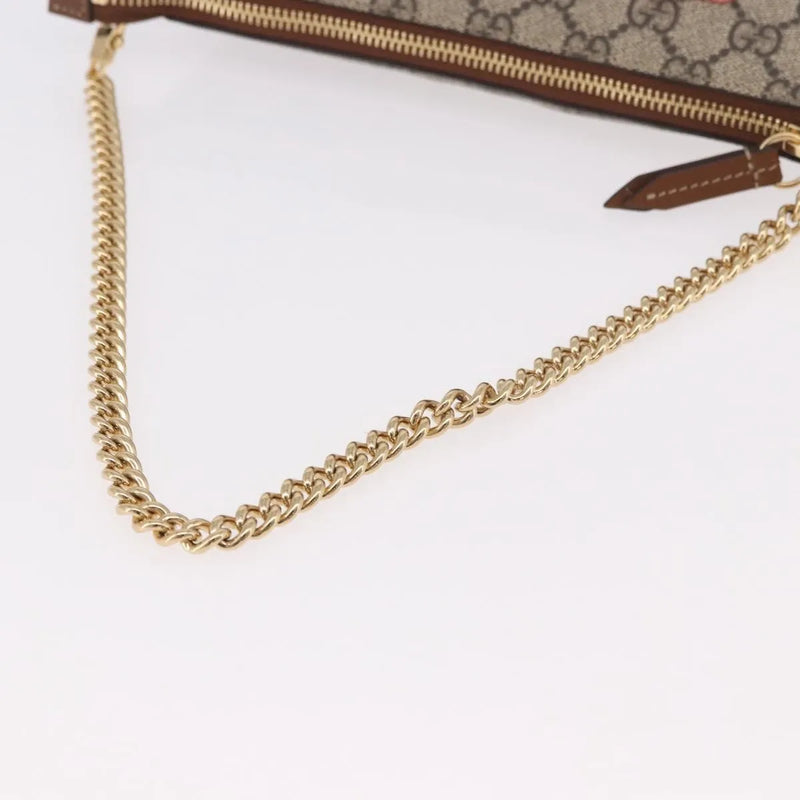 Gucci Pochette Gg Canvas Beige Pvc Bag