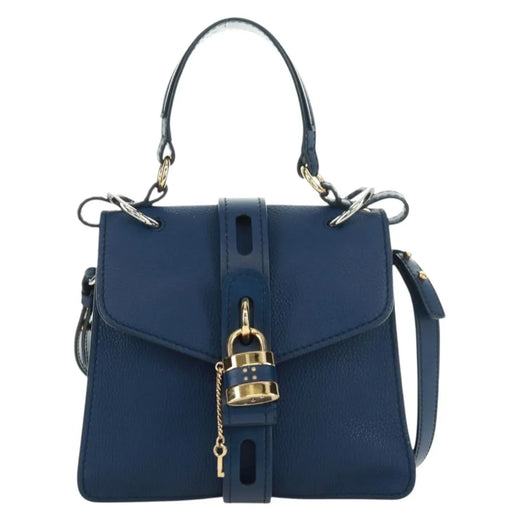 Chloe Aby Day Leather Blue Bag