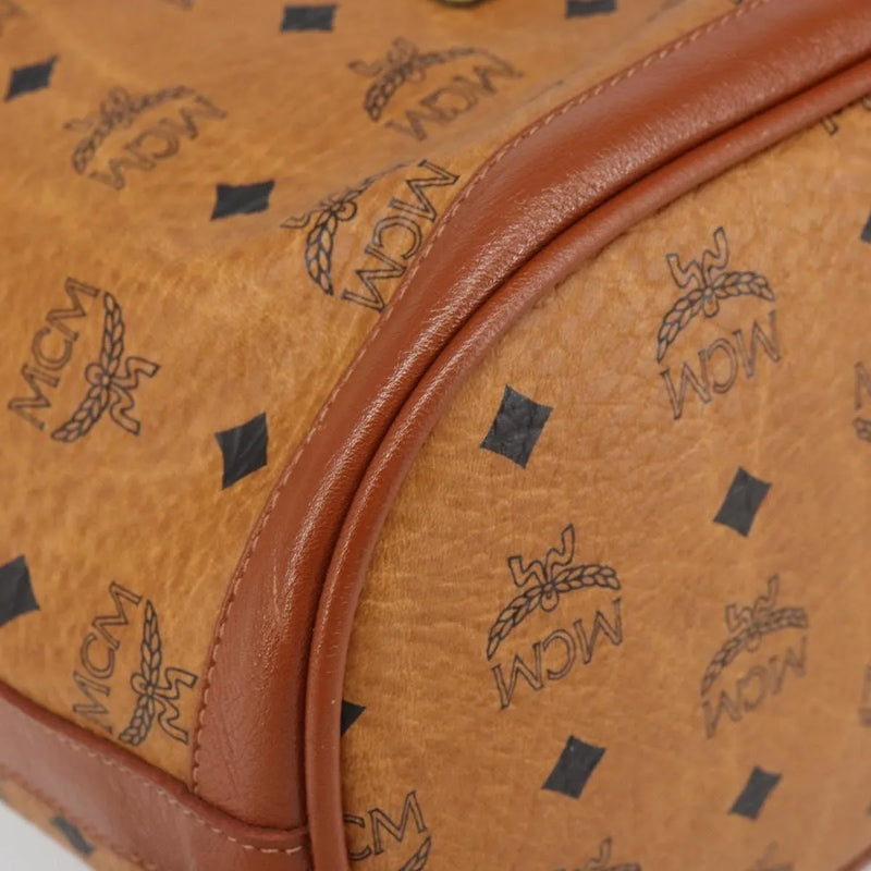 Mcm Visetos Pvc Brown Bag