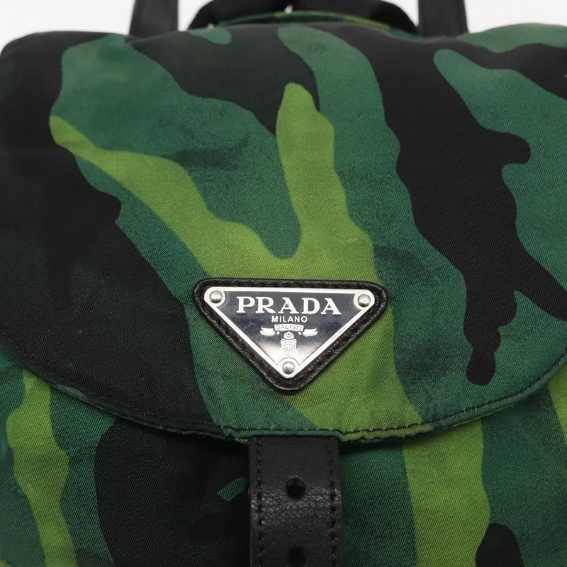 Prada Camouflage Tessuto Green Nylon Bag