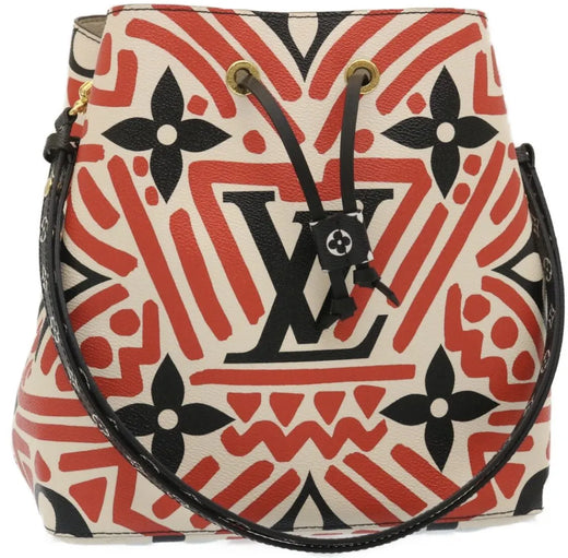 Louis Vuitton Neonoe Limited Edition Crafty Monogram Giant Red Canvas Bag