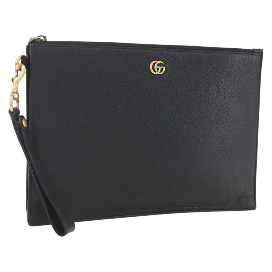 Gucci Gg Marmont Leather Black Bag