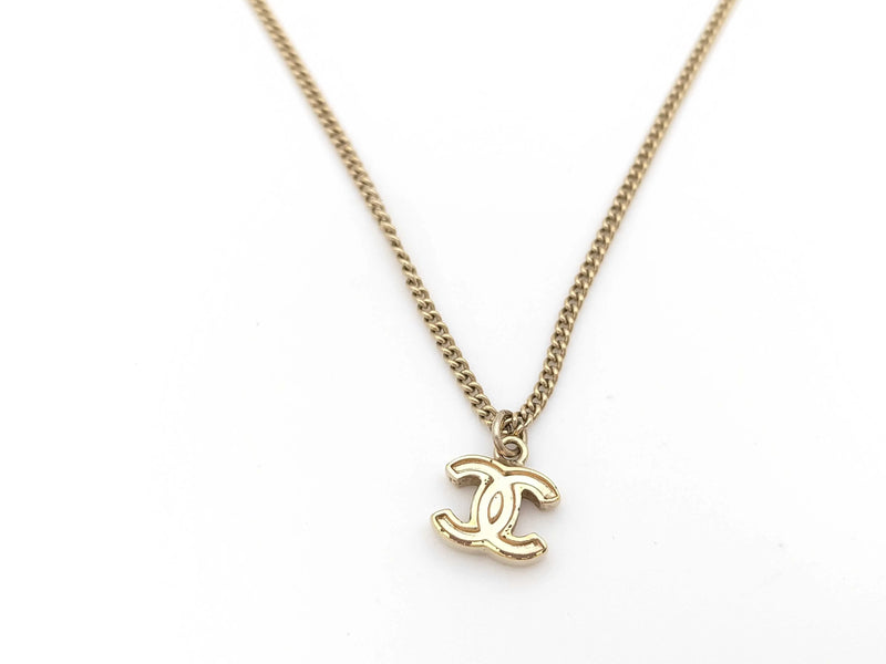 Chanel Barrettes Logo Plated Gold Gold_plated Jewelry
