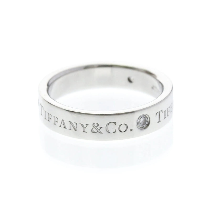 Tiffany & Co. Classic Wedding Band 3 Diamonds Platinum And Silver Jewelry