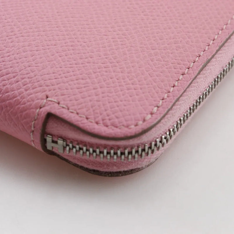 Hermes Azap Zip Around Epsom Pink Leather Accessory