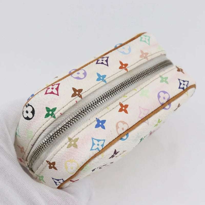 Louis Vuitton Wapity Trousse Monogram Multicolor White Canvas Bag