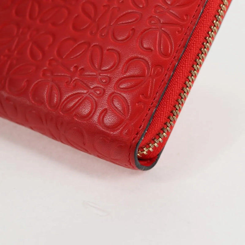 Loewe Anagram Leather Red Accessory