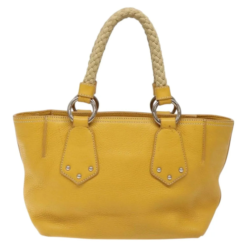 Prada Vintage Leather Yellow Bag