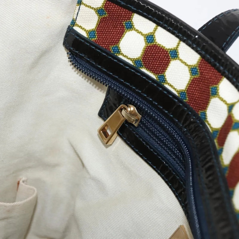 Bally Vintage Canvas Brown Bag