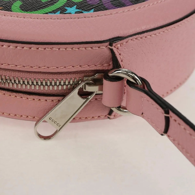 Gucci Round Psychedelic Print Gg Coated Canvas Multicolour Bag