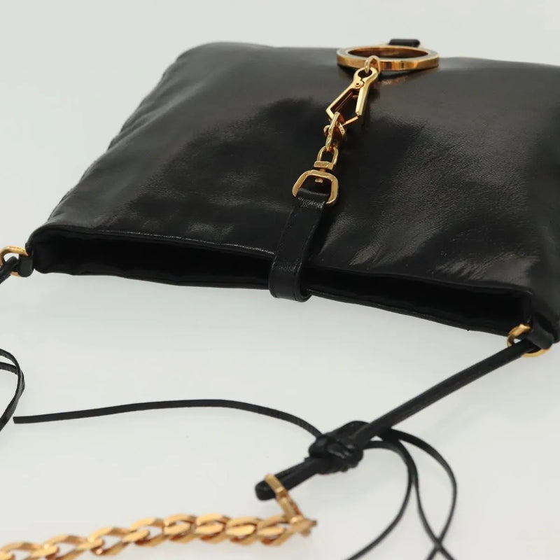 Prada Bow Vernice Saffiano Leather Black Bag