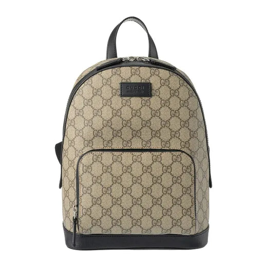 Gucci Front Pocket Gg Coated Canvas Beige Bag