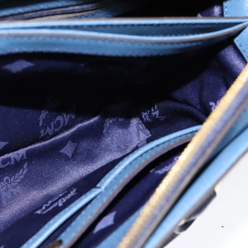 Mcm Vintage Leather Blue Bag