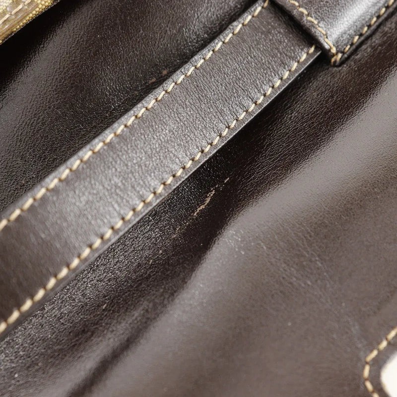Fendi Zucchino Mamma Baguette Vinyl Brown Plastic Bag