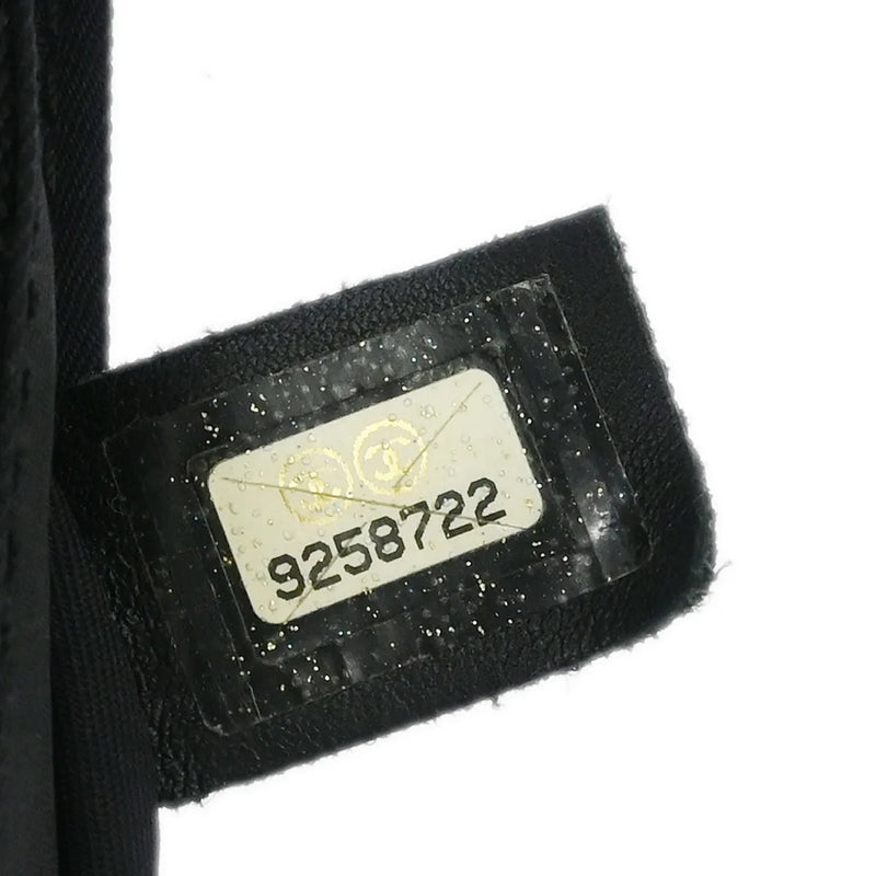 Chanel Sport Line Flap Messenger Wool And Nylon Black Bag